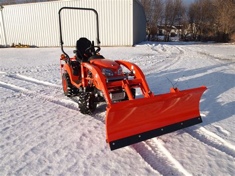 kubota snow plow skid steer|kubota tractor attachments snow plows.